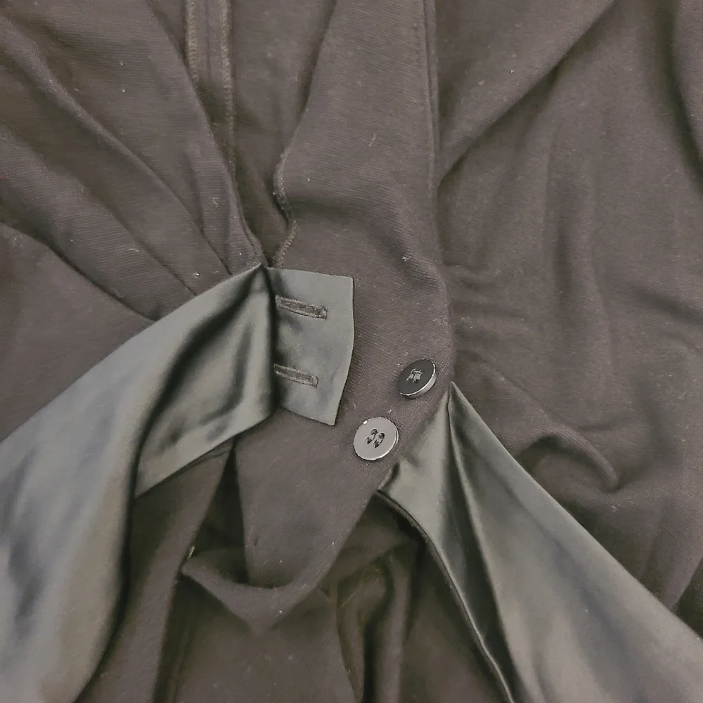 Armani Collezioni Black Women's Blazer with Satin Accent - Picture 5 of 7